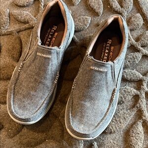 Skechers Men's Charcoal Slip-On Loafers